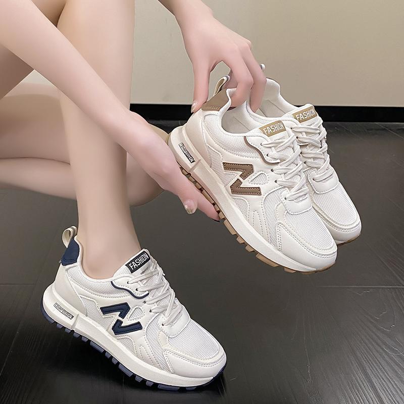 Women’s Chunky Mesh Trainers Lightweight Lace Up Sneakers