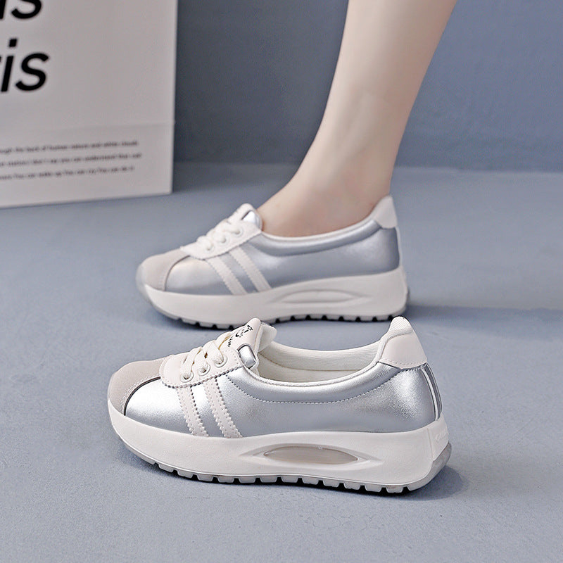 Γυναικεία Αναπνεύσιμα Casual Sneakers με Δαντέλα και Πάτο Πλατφόρμας