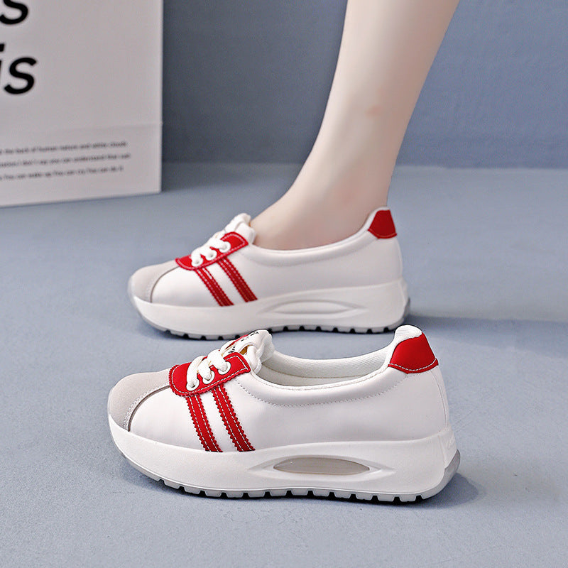 Γυναικεία Αναπνεύσιμα Casual Sneakers με Δαντέλα και Πάτο Πλατφόρμας