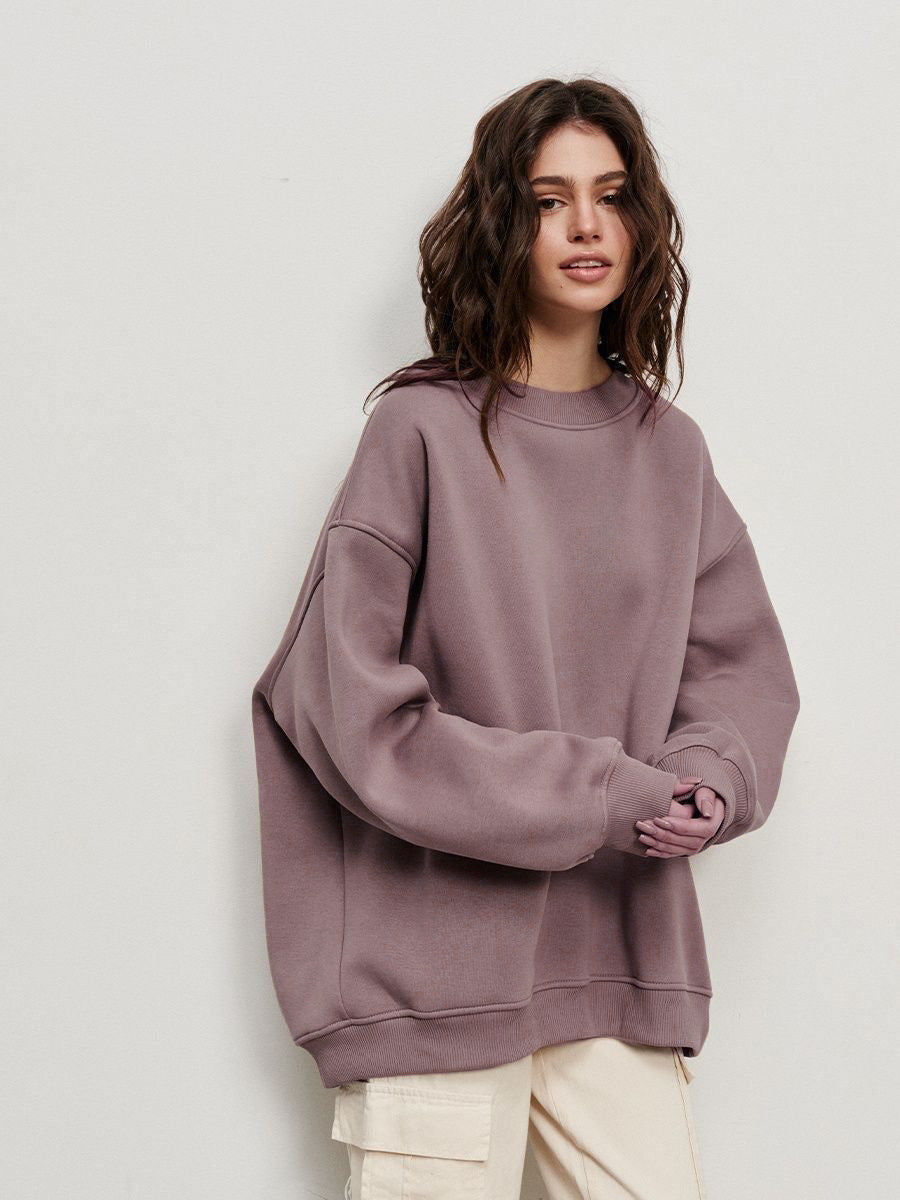 Női oversized, kerek nyakú polárpulóver – laza, hétköznapi réteg a mindennapi viselethez