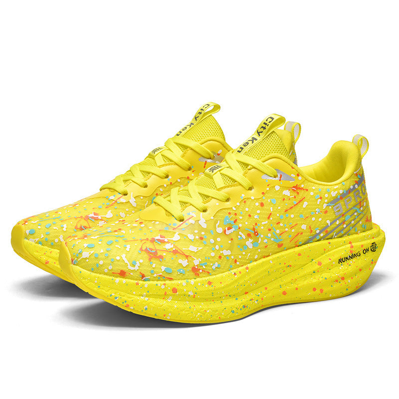 Men’s Printed Lace Up Trainers with Chunky Sculpted Sole – Bold Low Top Style for Everyday Casual Outfits