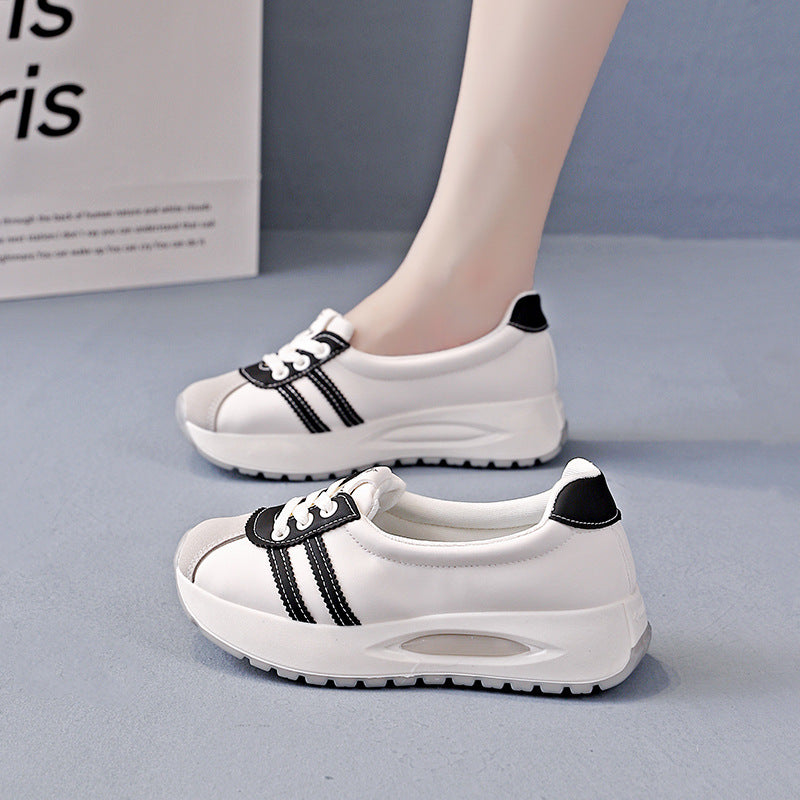 Γυναικεία Αναπνεύσιμα Casual Sneakers με Δαντέλα και Πάτο Πλατφόρμας