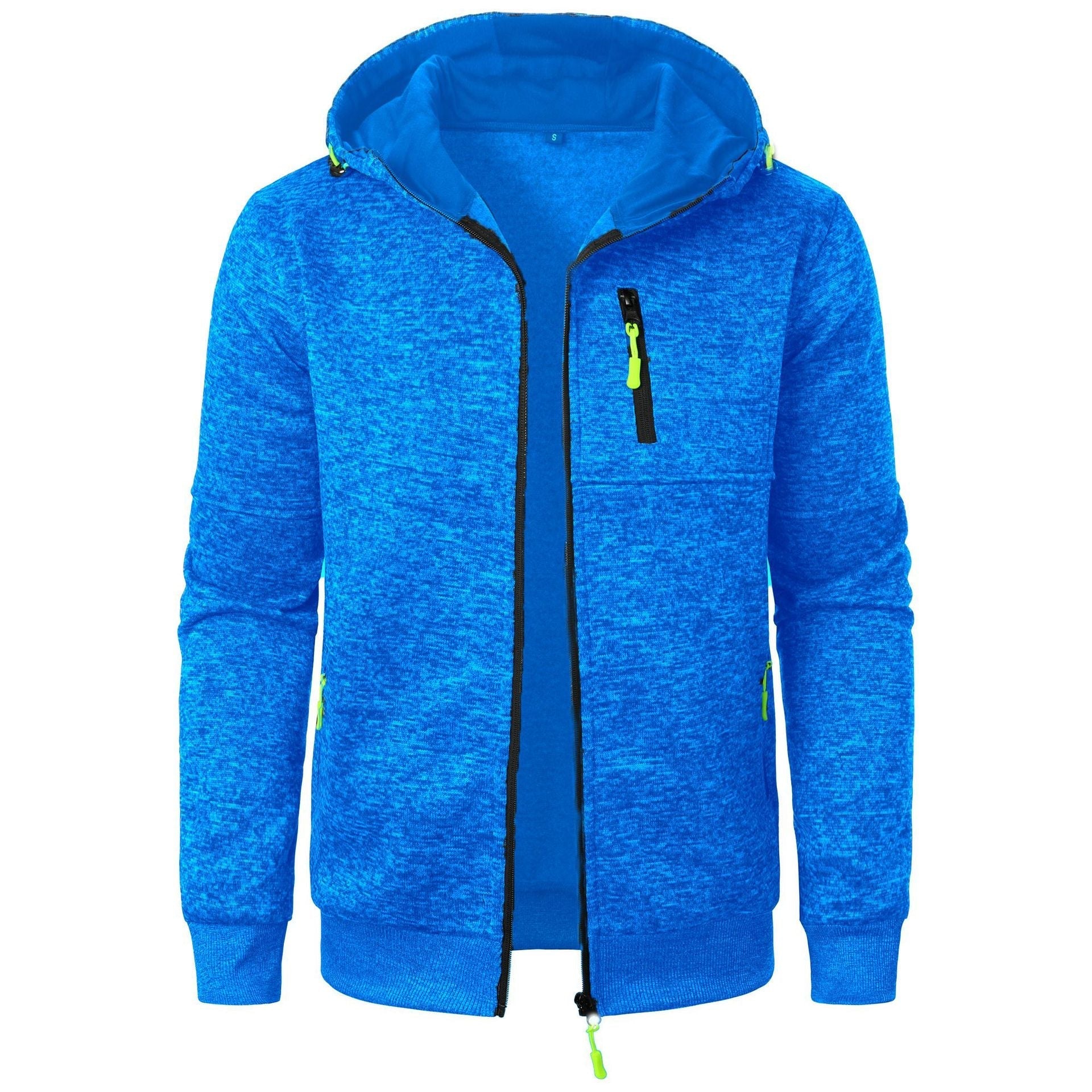Sudadera con capucha para hombre con cremallera y estampado – Cómoda, transpirable, elegante, casual, para uso diario y capas