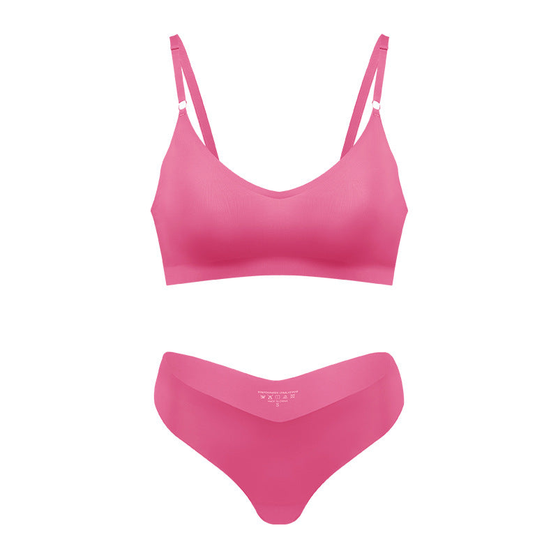 Women’s Seamless Wireless V Neck Bralette Nude Loungewear