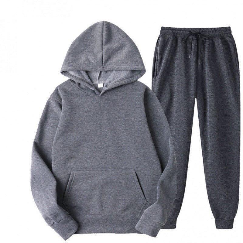 Conjunto de chándal para hombre con sudadera holgada con capucha y pantalones jogger