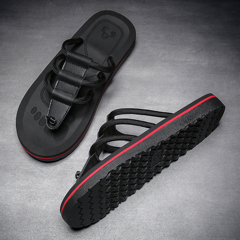 Men’s Multi Strap Cushioned Anti-Slip Beach Sandals
