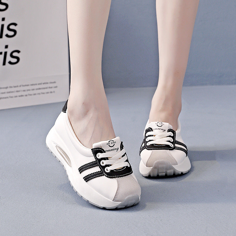 Γυναικεία Αναπνεύσιμα Casual Sneakers με Δαντέλα και Πάτο Πλατφόρμας