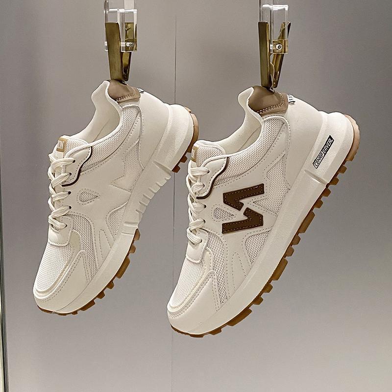 Women’s Chunky Mesh Trainers Lightweight Lace Up Sneakers