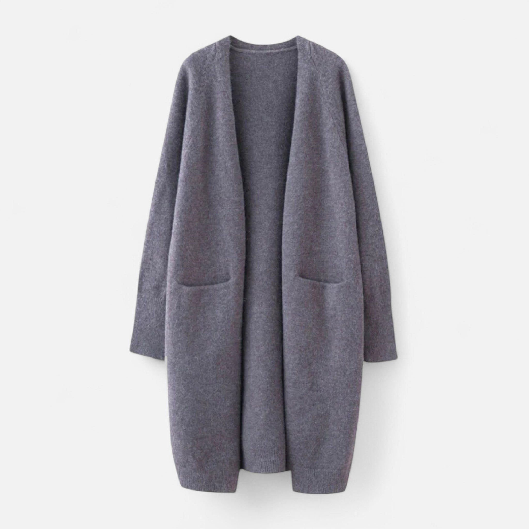Valmonti | Women’s Open-Front Cardigan – Timeless Long Silhouette