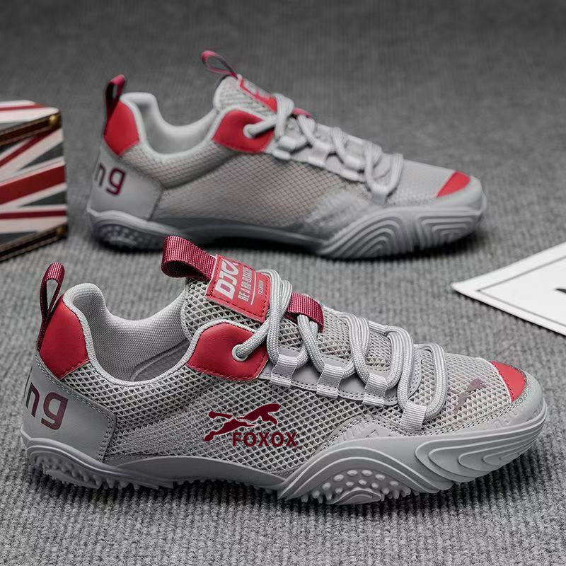 Zapatillas deportivas de mujer de malla con cordones y suelas gruesas esculpidas – Calzado deportivo informal para el día a día