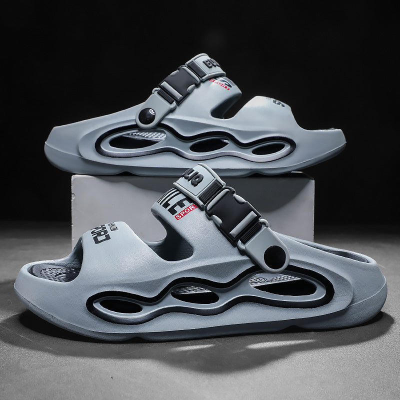 Herre farveblok platform sandaler åndbare afslappede sommersandaler