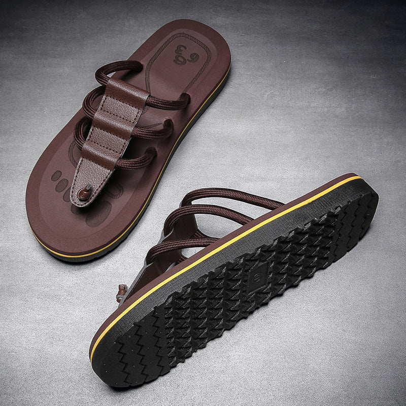 Men’s Multi Strap Cushioned Anti-Slip Beach Sandals