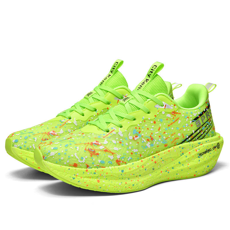 Men’s Printed Lace Up Trainers with Chunky Sculpted Sole – Bold Low Top Style for Everyday Casual Outfits