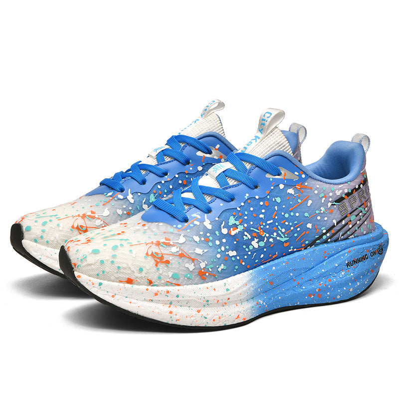 Men’s Printed Lace Up Trainers with Chunky Sculpted Sole – Bold Low Top Style for Everyday Casual Outfits