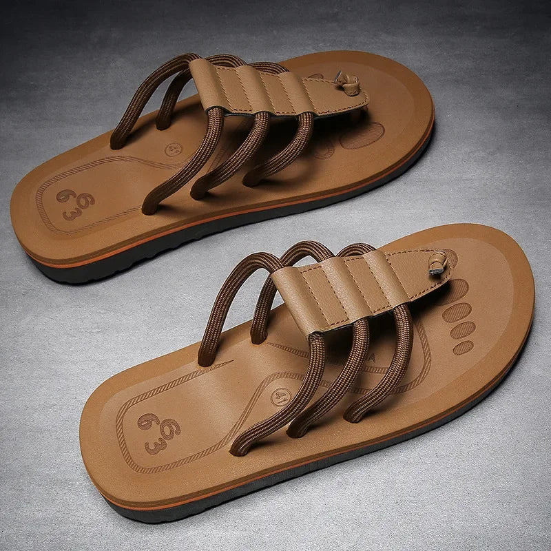 Men’s Multi Strap Cushioned Anti-Slip Beach Sandals