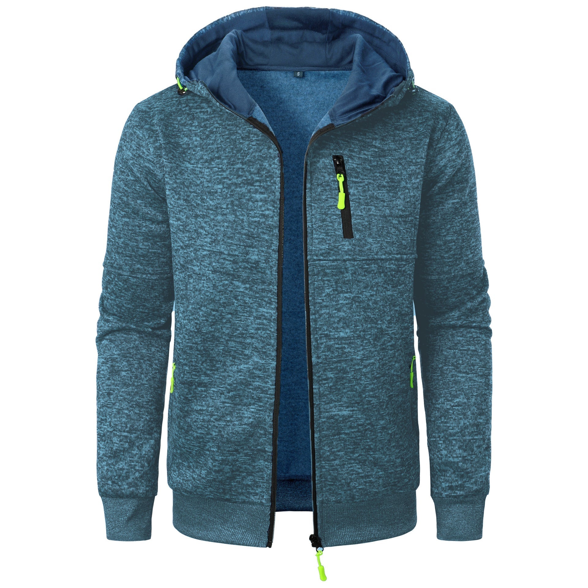 Sudadera con capucha para hombre con cremallera y estampado – Cómoda, transpirable, elegante, casual, para uso diario y capas