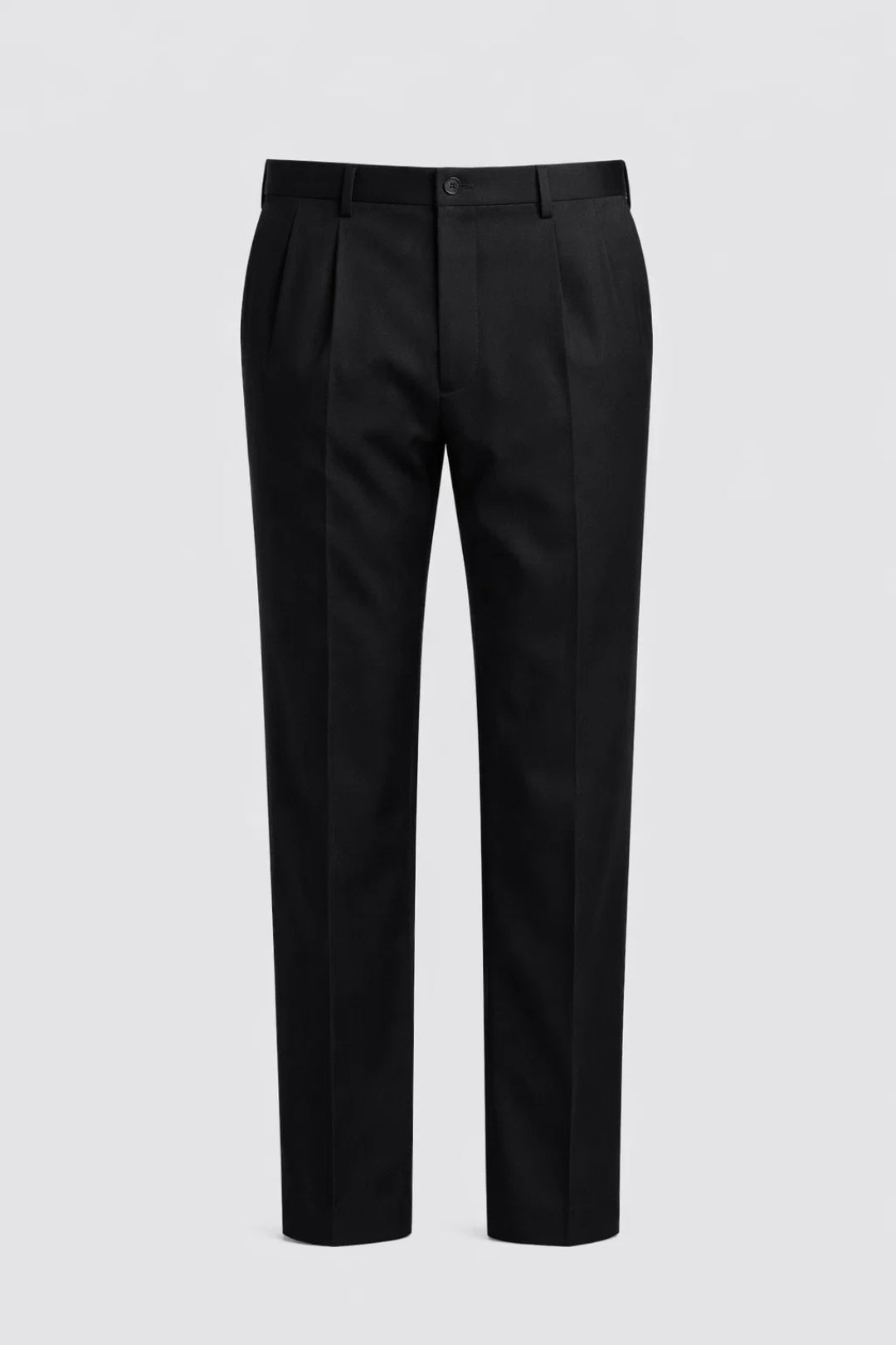 Men’s Pleated Trousers Tailored Straight Leg Smart Fit