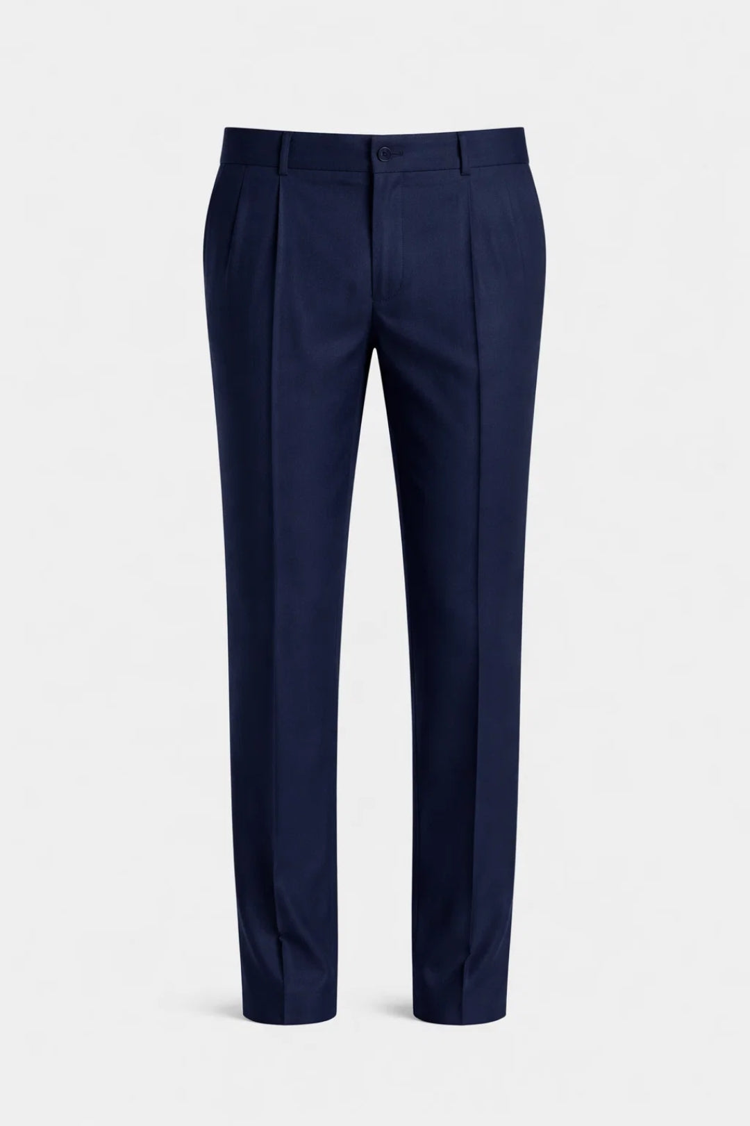Men’s Pleated Trousers Tailored Straight Leg Smart Fit
