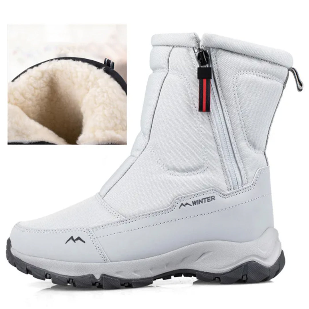 Men’s Mid-Calf Snow Boots – Water-Repellent Winter Footwear for Snowy Walks and Outdoor Use