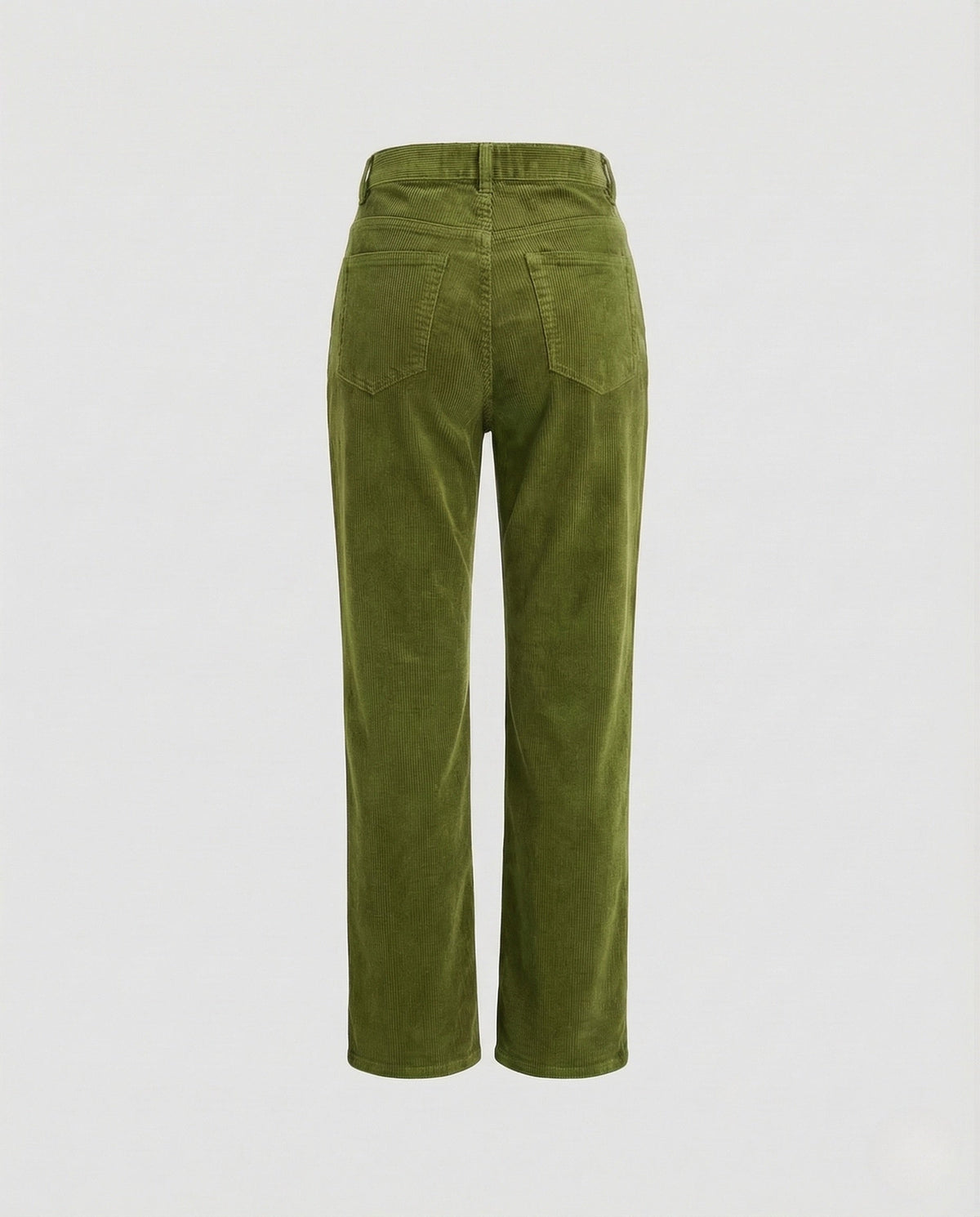 Pantaloni di velluto a coste da donna a vita alta e gamba dritta – Tessuto strutturato, ideali per l’autunno e l’inverno