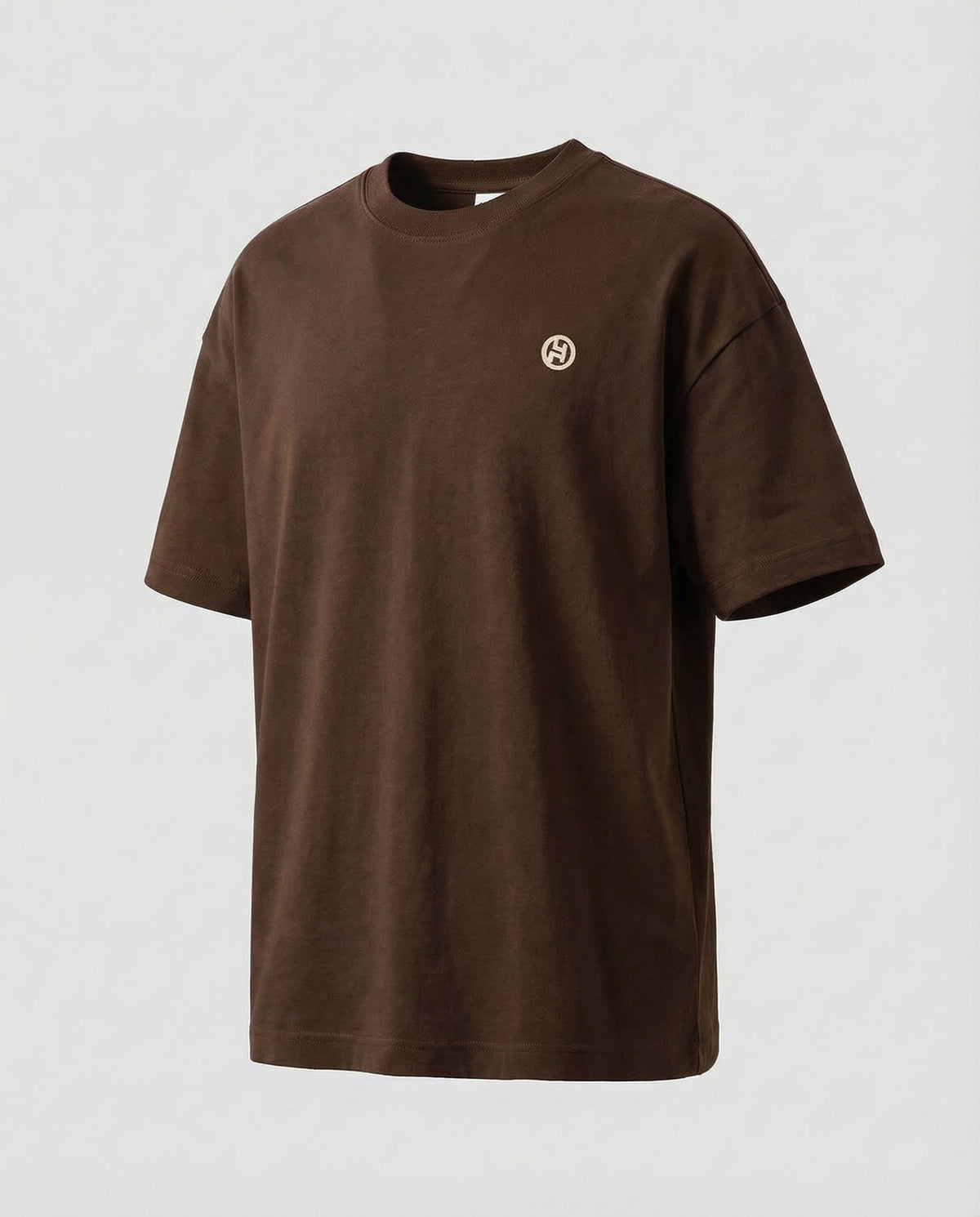 T-shirt da uomo oversize in misto cotone con spalle scese – Girocollo dal taglio comodo, ideale per il tempo libero