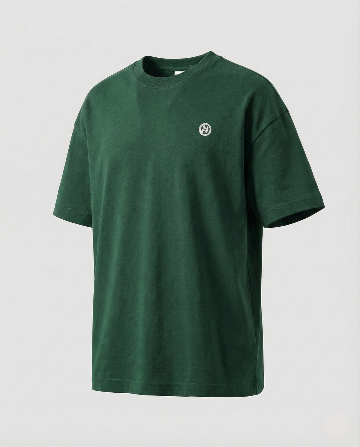 T-shirt da uomo oversize in misto cotone con spalle scese – Girocollo dal taglio comodo, ideale per il tempo libero