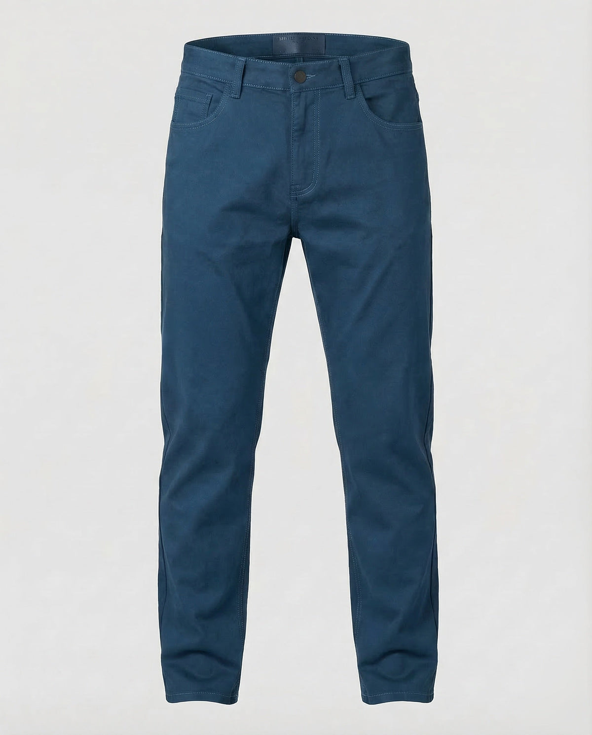 Pantalones chinos rectos para hombre con trabillas para cinturón - estilo casual elegante para el trabajo y los fines de semana