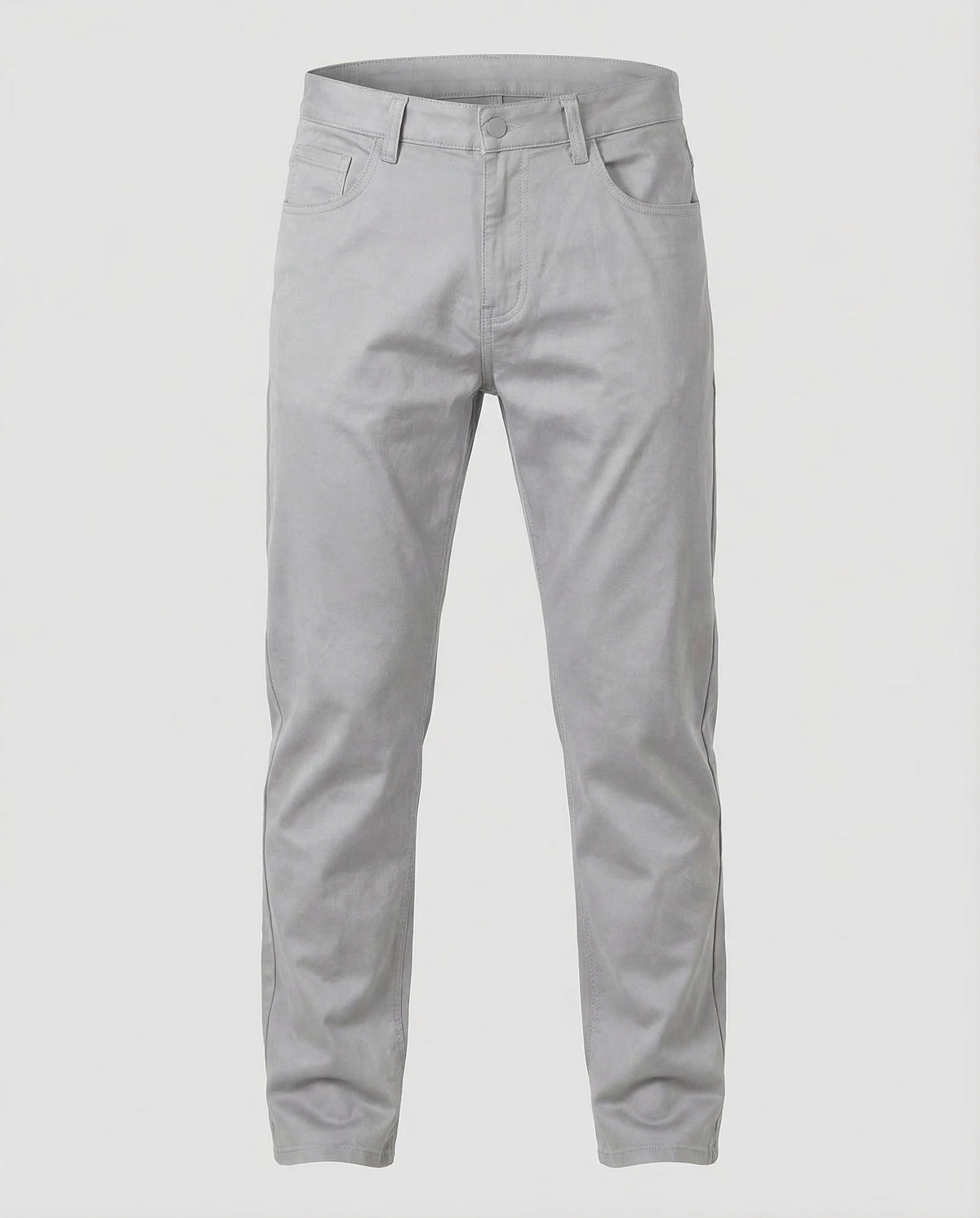 Pantalones chinos rectos para hombre con trabillas para cinturón - estilo casual elegante para el trabajo y los fines de semana