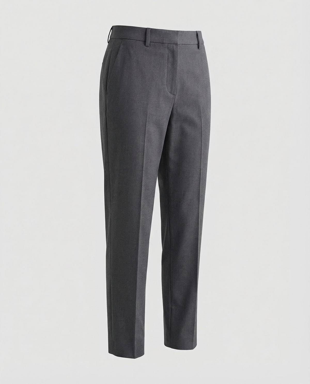 Pantalones de vestir para mujer con pinzas marcadas y trabillas para cinturón - corte ajustado y estrecho en el bajo para la oficina y looks elegantes informales