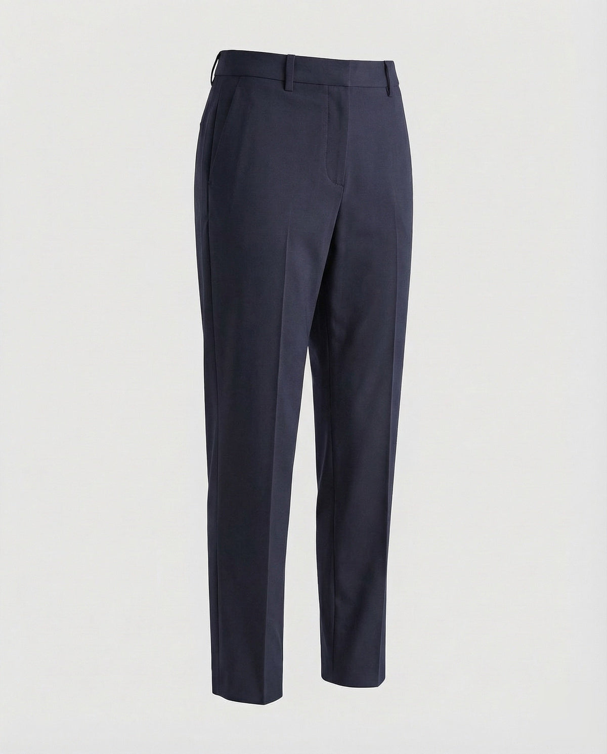 Pantalones de vestir para mujer con pinzas marcadas y trabillas para cinturón - corte ajustado y estrecho en el bajo para la oficina y looks elegantes informales