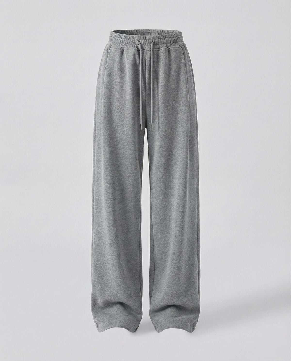 Pantaloni jogger cu talie înaltă și craci largi pentru femei, cu șnur și buzunare laterale - stil casual lejer, cu lungime întreagă