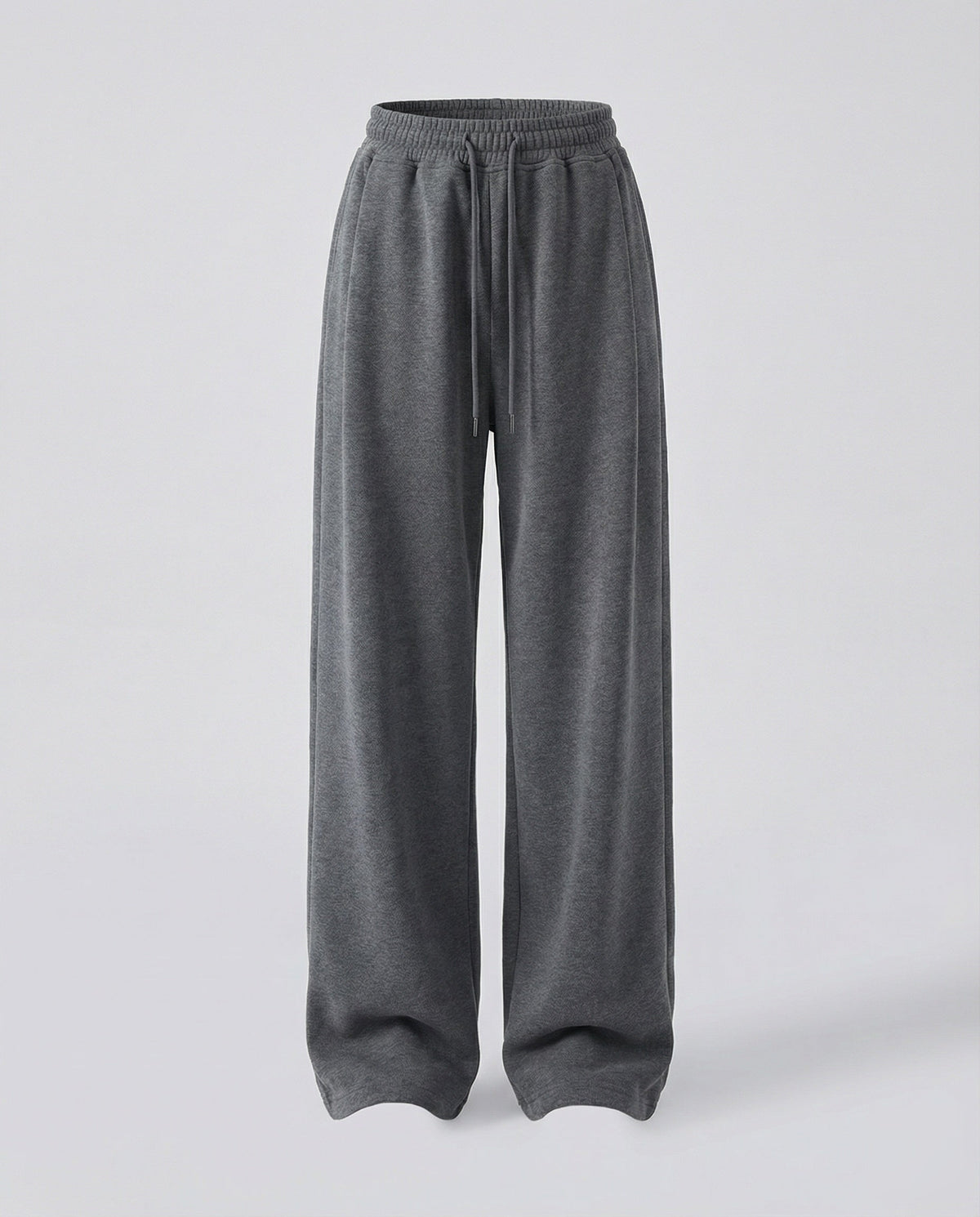 Pantaloni jogger cu talie înaltă și craci largi pentru femei, cu șnur și buzunare laterale - stil casual lejer, cu lungime întreagă