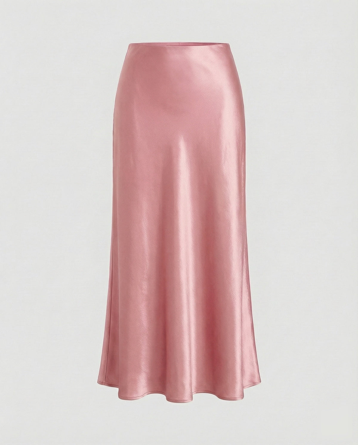 Satijnen maxi-rok voor dames met zwierig uitlopende zoom - elegante slipstijl voor overdag en 's avonds