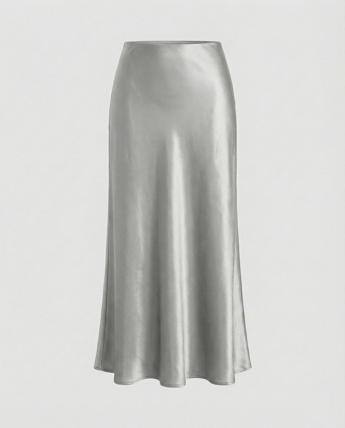 Satijnen maxi-rok voor dames met zwierig uitlopende zoom - elegante slipstijl voor overdag en 's avonds