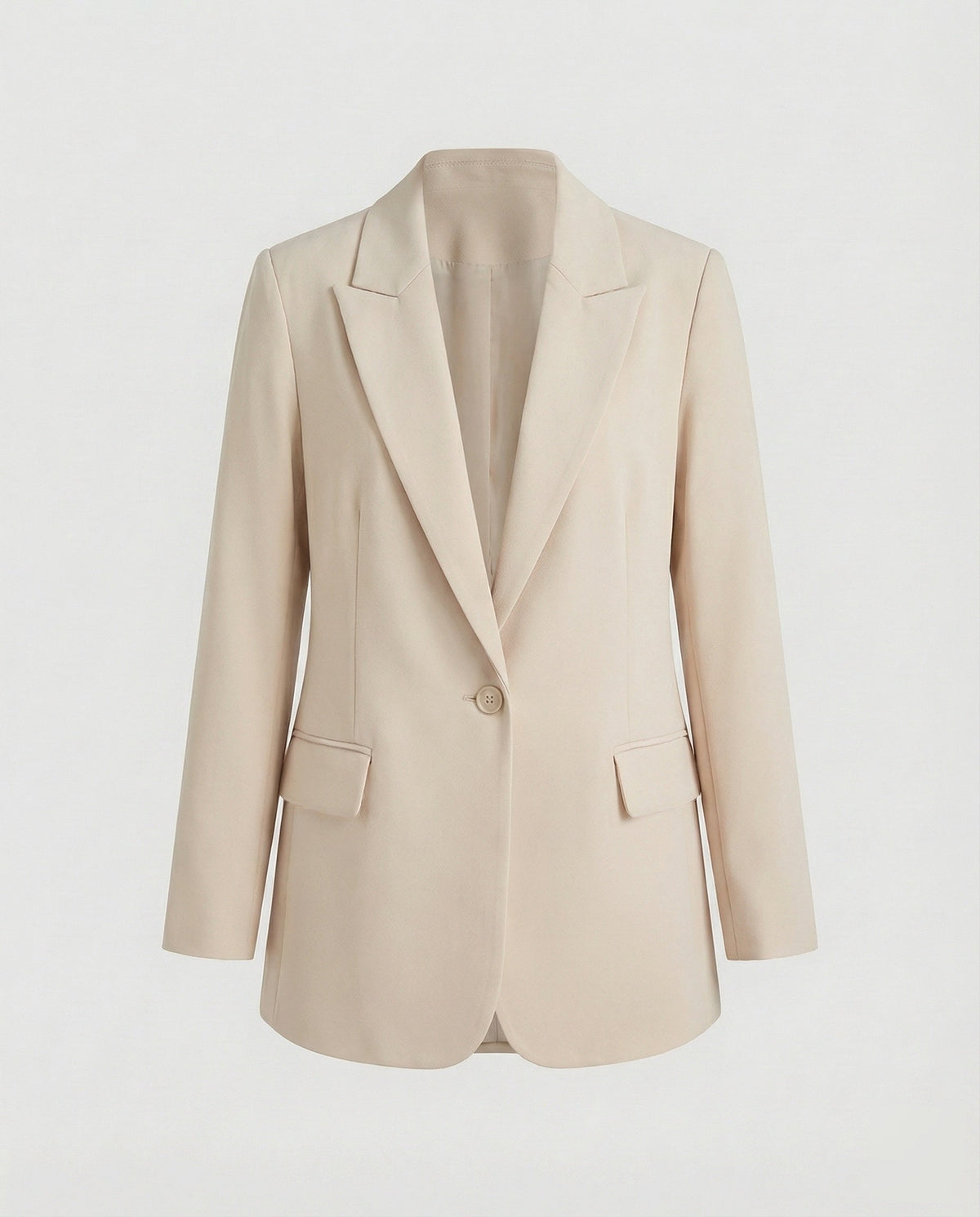 Blazer largo de mujer con cinturón y solapas de muesca – Chaqueta anudada a la cintura para la oficina y looks elegantes informales