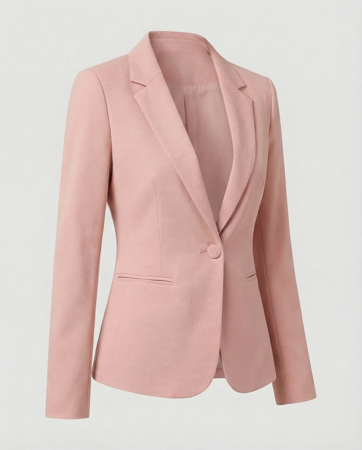 Blazer sartoriale da donna con un solo bottone e cuciture sagomate – Giacca slim fit da ufficio con revers classici