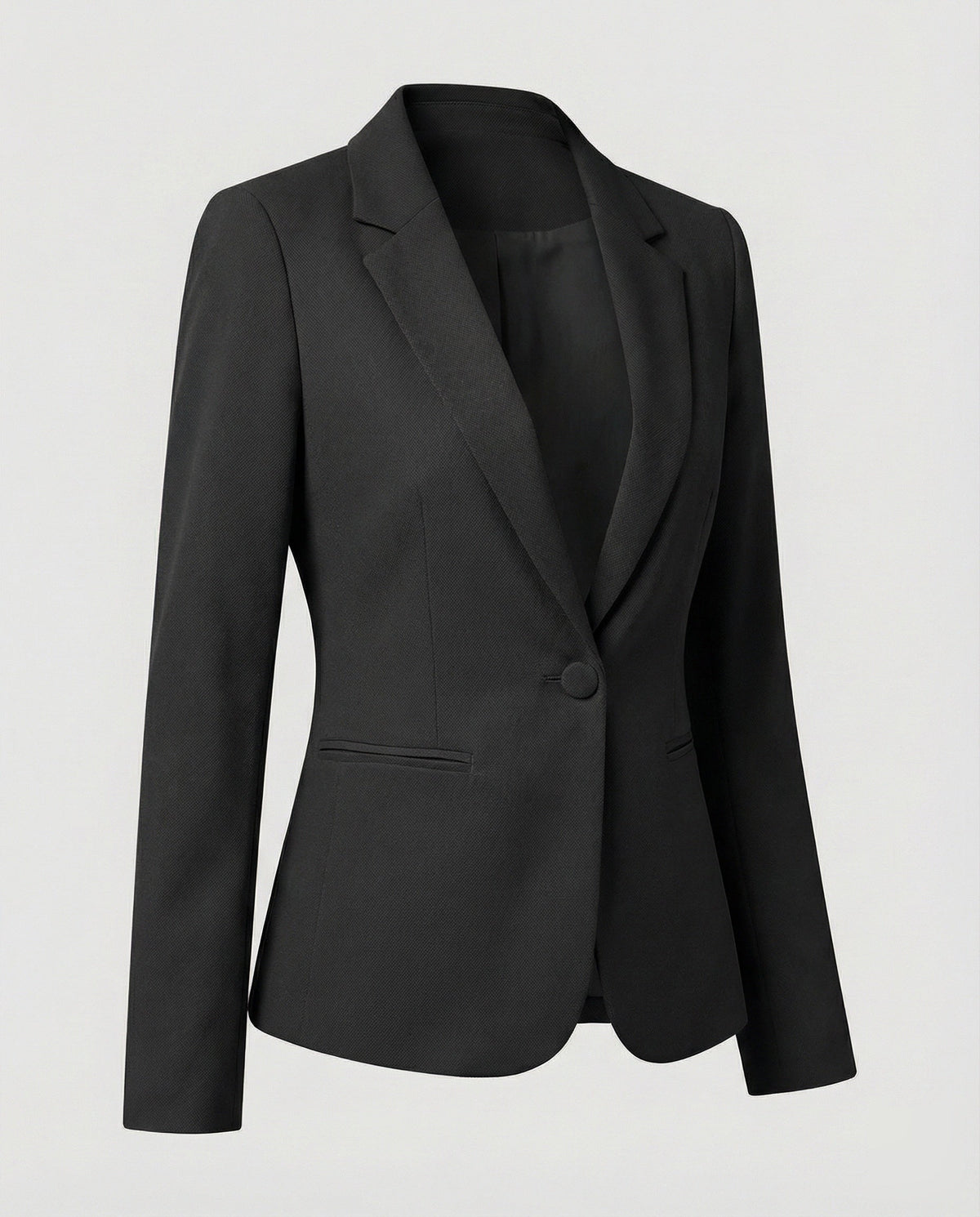 Blazer sartoriale da donna con un solo bottone e cuciture sagomate – Giacca slim fit da ufficio con revers classici