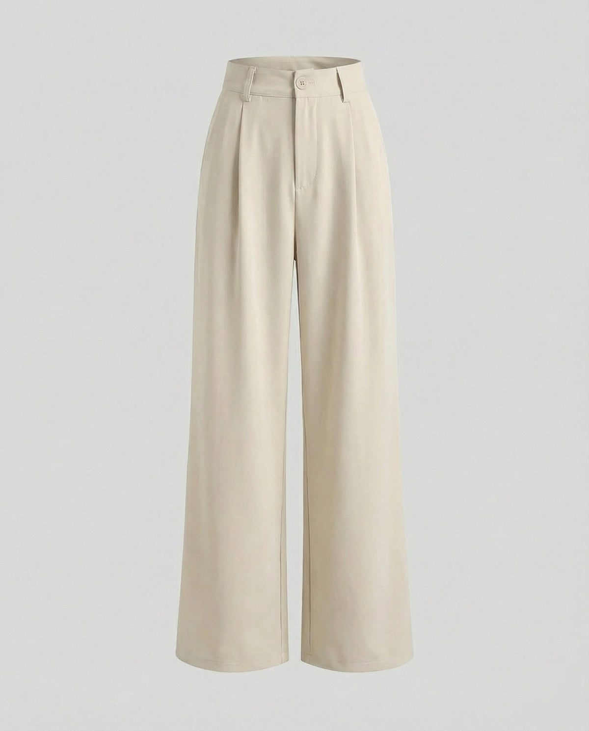 Pantalon palazzo plissé pour femme avec passants de ceinture – Coupe taille haute et longueur entière, idéale pour le travail et les tenues de tous les jours plus habillées