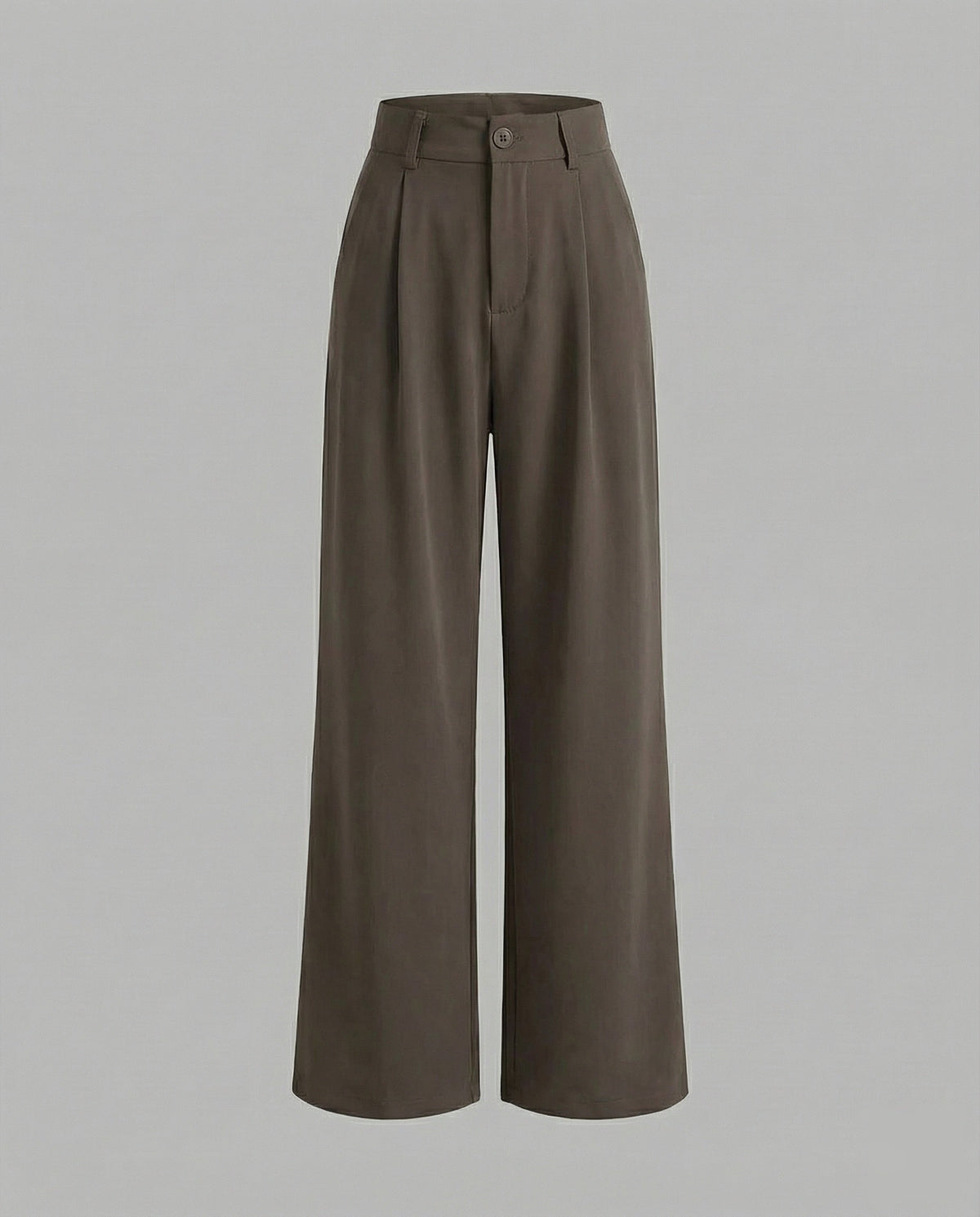 Pantalon palazzo plissé pour femme avec passants de ceinture – Coupe taille haute et longueur entière, idéale pour le travail et les tenues de tous les jours plus habillées