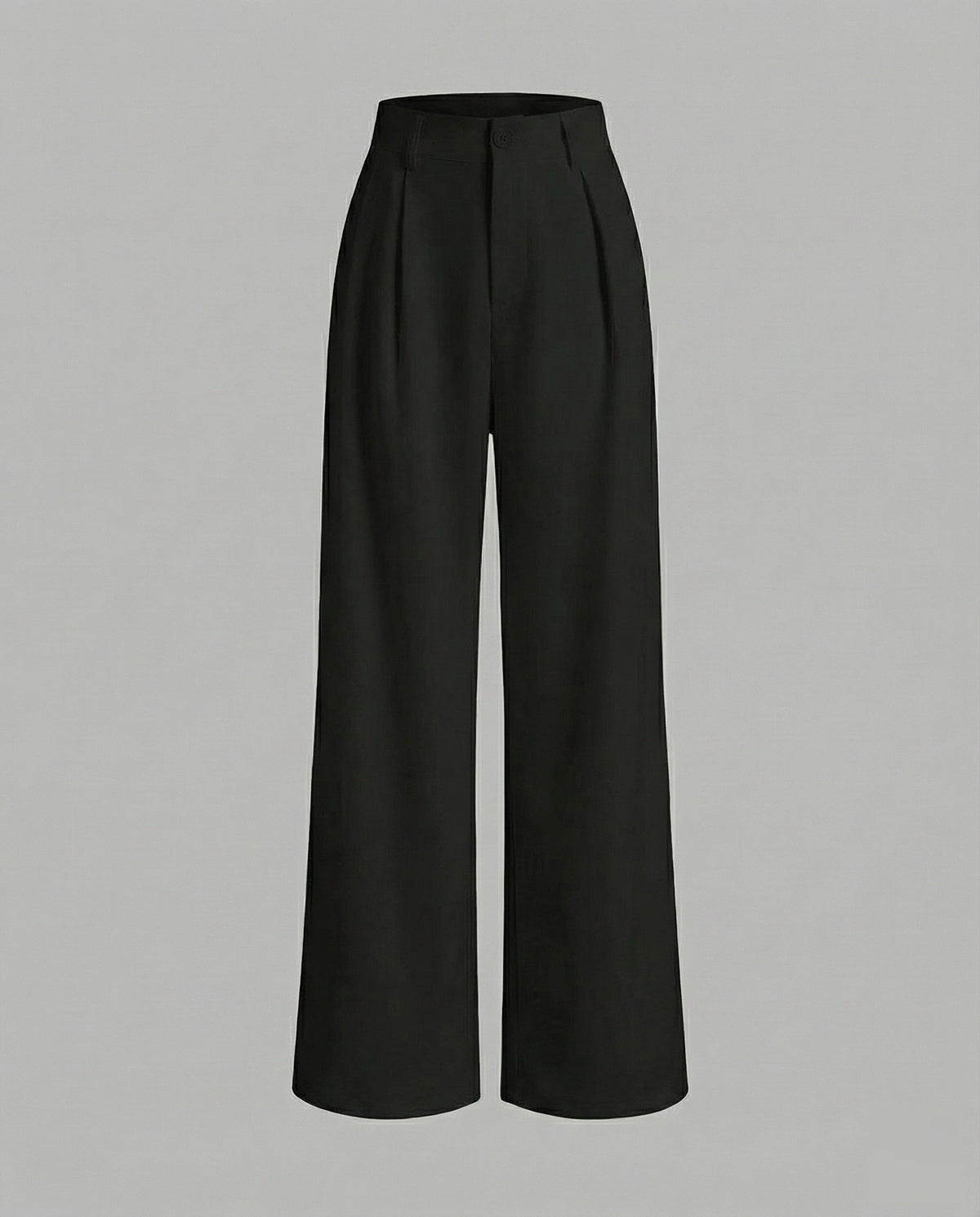 Pantalon palazzo plissé pour femme avec passants de ceinture – Coupe taille haute et longueur entière, idéale pour le travail et les tenues de tous les jours plus habillées