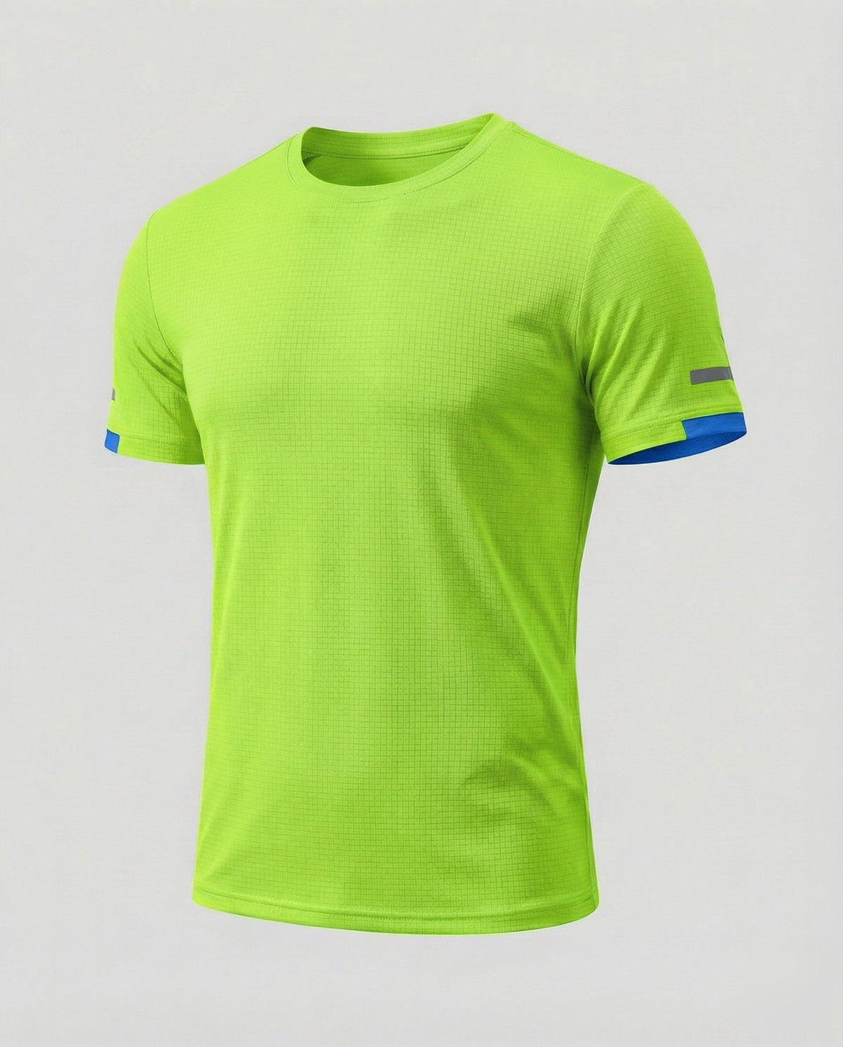 Strukturiertes Rundhals-T-Shirt für Herren mit Akzenten an den Ärmeln – Eng anliegendes Kurzarmshirt für sportlich-lässige Outfits und zum Kombinieren im Alltag