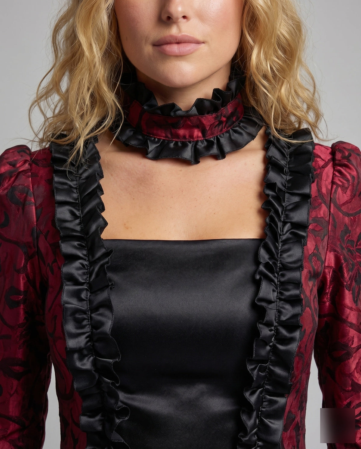 Γυναικείο γοτθικό φόρεμα μπάλας βικτοριανού στιλ – Κομψό μάξι φόρεμα εμπνευσμένο από το μπαρόκ, με μπούστο σε στιλ κορσέ και φουσκωτά μανίκια καμπάνα, για εκδηλώσεις με ιστορικές φορεσιές