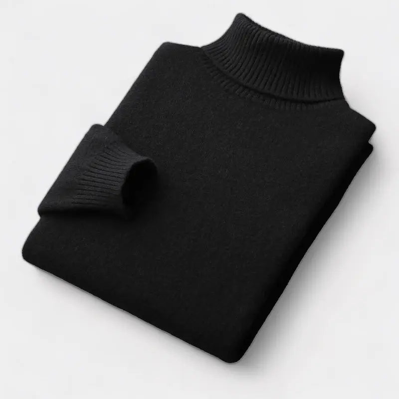 Men’s Merino Roll-Neck Sweater – Polished Winter Staple for Tailored Wardrobes