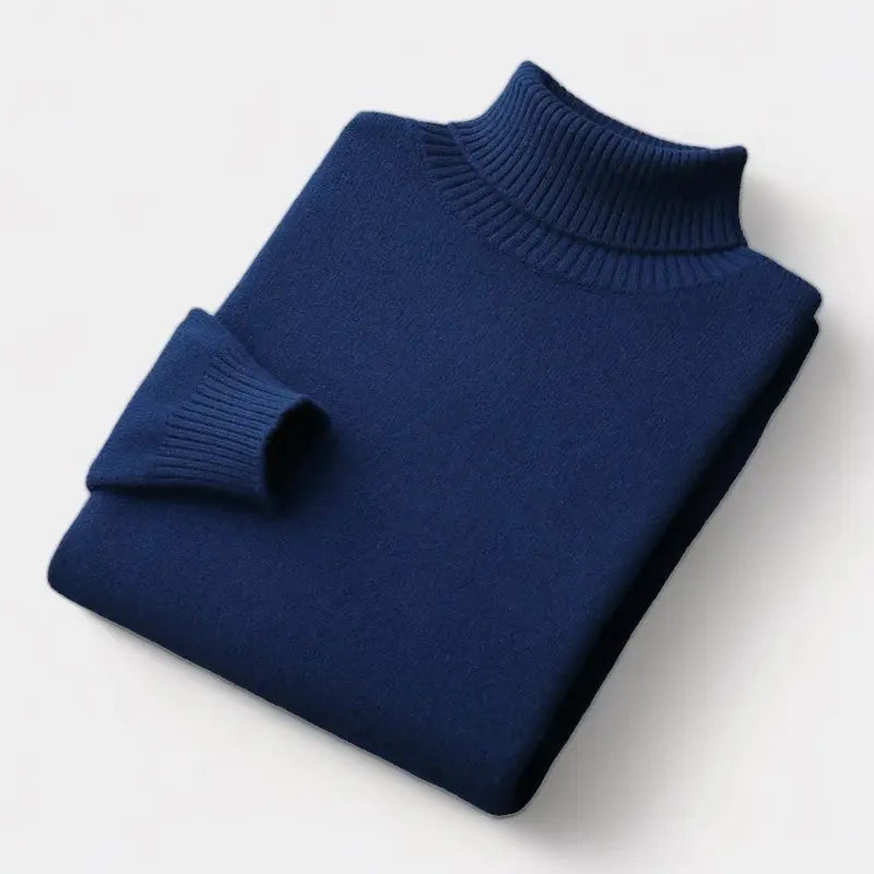 Men’s Merino Roll-Neck Sweater – Polished Winter Staple for Tailored Wardrobes