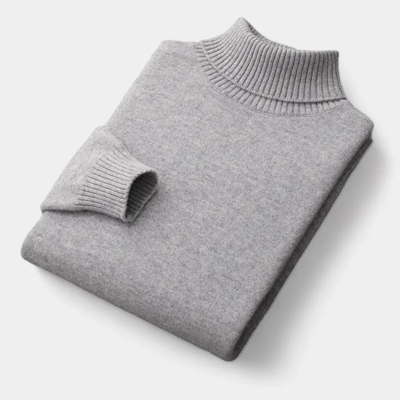 Men’s Merino Roll-Neck Sweater – Polished Winter Staple for Tailored Wardrobes