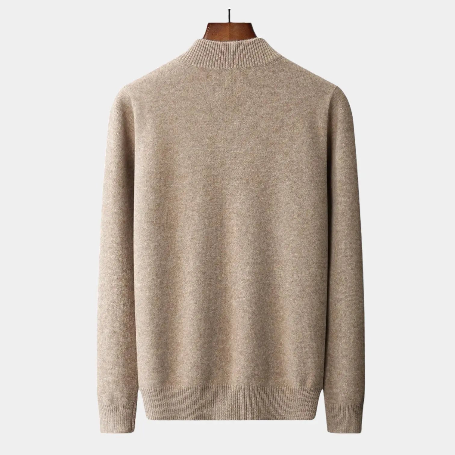 Men’s Merino Zip-Neck Sweater – Clean Winter Knit for Office and Weekend Wear