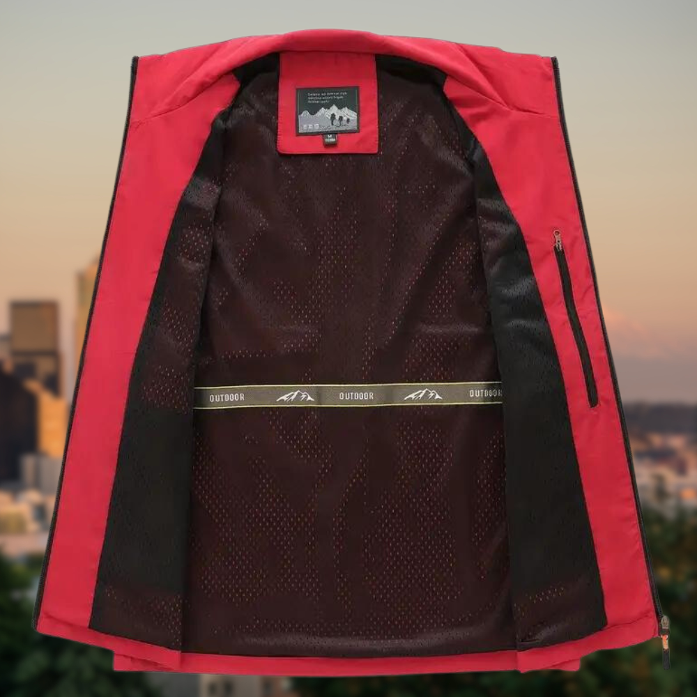 Men’s Multi-Pocket Zip-Up Vest – Soft Breathable Durable Layered Comfort for Casual Styling