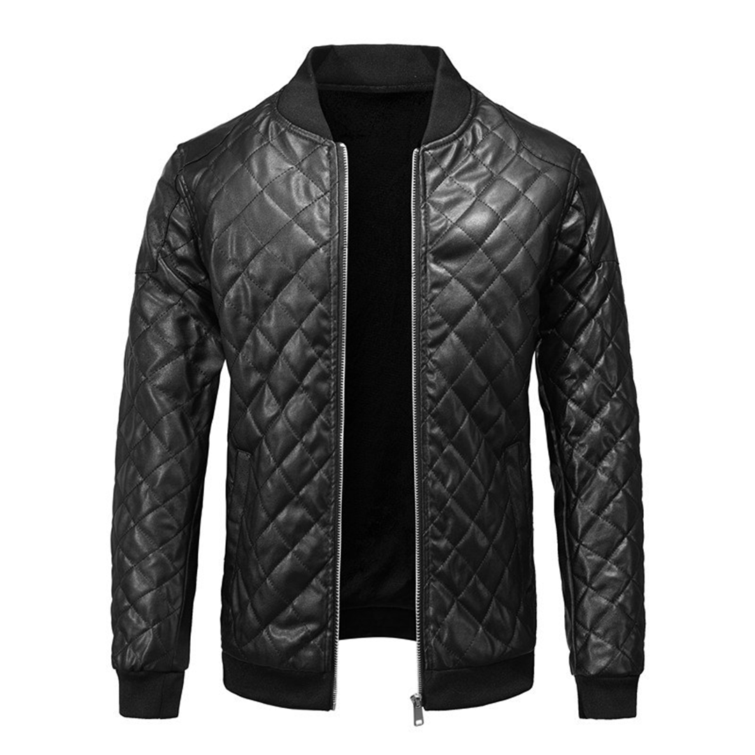 Men’s Premium Leather Jacket – Stylish Slim Fit Modern Classic Durable Everyday Outerwear