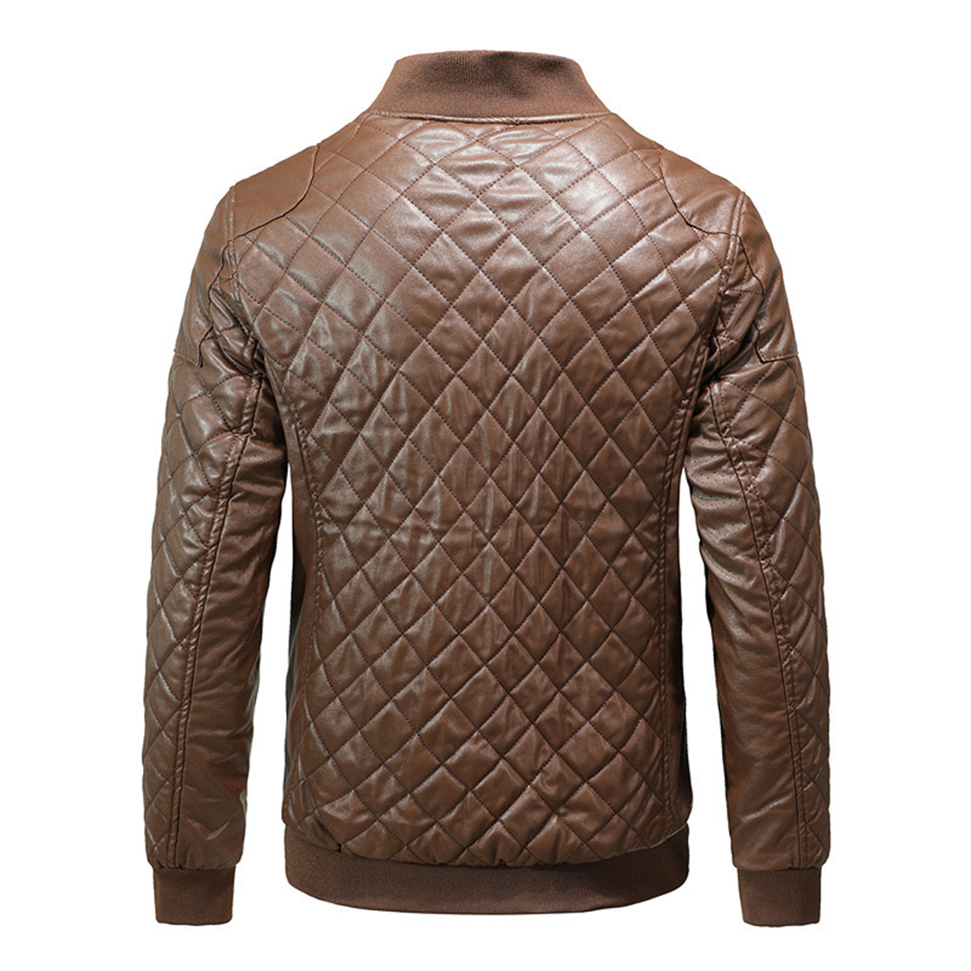 Men’s Premium Leather Jacket – Stylish Slim Fit Modern Classic Durable Everyday Outerwear