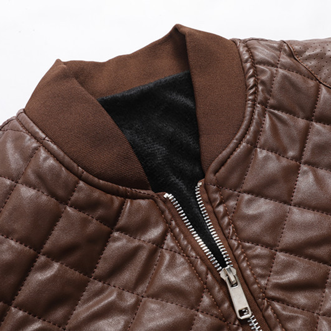 Men’s Premium Leather Jacket – Stylish Slim Fit Modern Classic Durable Everyday Outerwear